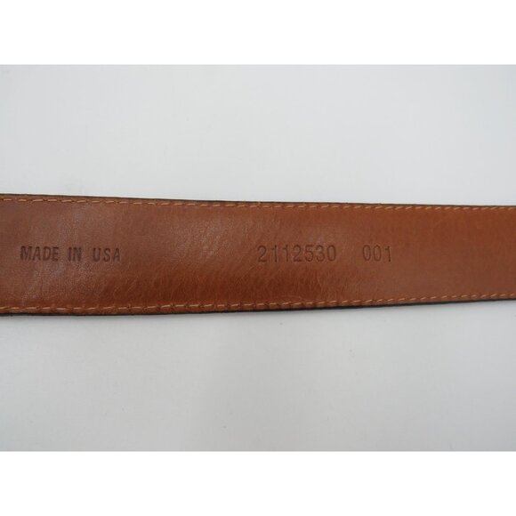 Polo Ralph Lauren Belt Mens 40 Black Leather Croc Embossed Dress Made in USA - Picture 6 of 9